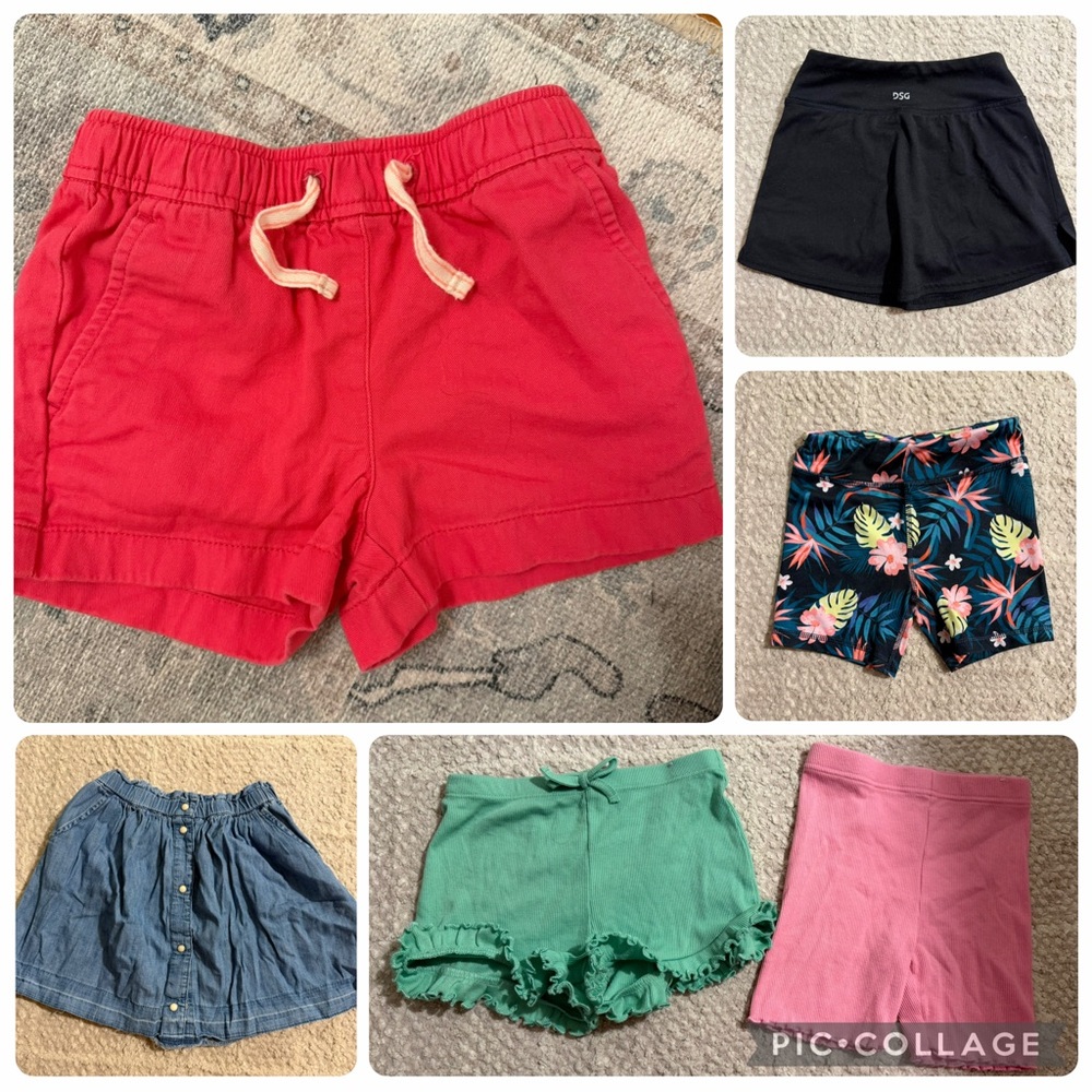 Girl size 5 summer short lot